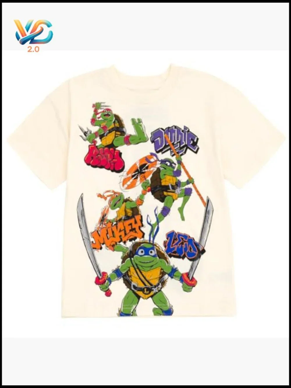 Ninja Turtles T-Shirt and Shorts Outfit Set for Boys Toddler to Big Kid